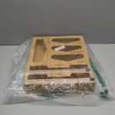 6 in 1 Bag Organizer and Wrap Dispenser with Magnetic Lid - Plastic Wrap Dispenser with Cutter for Kitchen Drawer, Storage for Gallon, Quart, Sandwich, Snack Bags, and Foil Beige