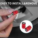 2 x 4Pcs Automobile Tire Valve Stem Covers for Infiniti QX50 Q50 Q70 Q70L Q60 QX30 QX60 Infiniti Series Vehicles and Other Motor Vehicles Tire Valve Cap Covers Red