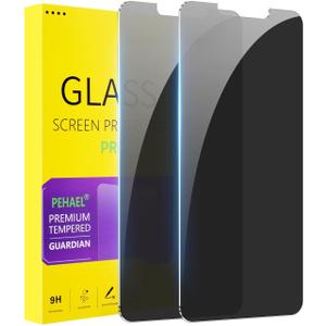 PEHAEL 2 Pack for iPhone 11 Pro Max/iPhone Xs Max Privacy Screen Protector Anti-Spy Tempered Glass Film 9H Hardness Easy Installation Bubble Free [6.5 inch]