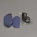 ELOHEI Key Fob Cover for Kia with Keychain, Key Fob Case for 2024 2025 2026 Kia K5 Sorento Forte Soul Telluride (Silver Edge Blue)