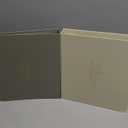 Aesthetic 3 Ring Binder Set of 2 - Sturdy 1 Inch Binder Fits Letter Sized Paper - A Cute Holder for Women or Men with Pocket Easily Organizes Your Paperwork for School, Office or Work (Beige-green)