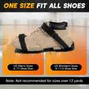 weyleity Gunite Spiked Shoes | Epoxy Floor Spiked Shoes with 1.1''/28mm Short Spikes, 1 Pair Epoxy Shoes for Epoxy Flooring Coating, Self-Leveling Floors, Overlays