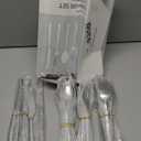 KINGSTONE Silverware Set, 40-Piece 18/10 Stainless Steel Brushed Handle Flatware Cutlery Set, for Kitchen, Home, Party, Wedding Gift, Rust Resistant and Dishwasher Safe