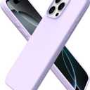 ORNARTO Compatible with iPhone 16 Pro Max Case 6.9", Slim Liquid Silicone 3 Layers Soft Gel Rubber Shockproof Protective Cover with Anti-Scratch Microfiber Lining-Pastel Lilac