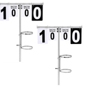 Silipull 1 Set Tennis Scoreboard Tennis Score Keeper for Net Compatible with Most Score Board Set for Volleyball Basketball Outdoor (Standard)