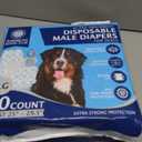 American Kennel Club Male Dog Wrap, Disposable Diapers with Wetness Indicator, Large, 50 Count (Large Waist 25 - 29.5 in)
