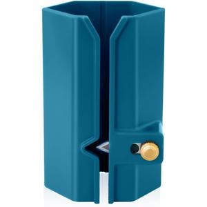 2 x Wrapping Paper Cutter, New Upgrade Blade Gift Wrap Paper Cutter Tool Steel Sliding Replaceable Wrapping Paper Roll Cutter for Christmas Birthday Gift Wrapping Supplies(Blue)