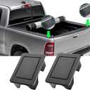 TTCR-II Compatible with Ram Bed Rail caps 2009-2018, Rear Truck Bonneau Covers Stake Pocket Plugs for Ram 1500 2500 3500 Big Horn/Classic/Laramine/Limited/Long Star/Rebel/SLT/Sport/Tradesman (2 Packs)