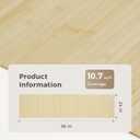 OUZUGIE 1 Pack 96x24 Inch Natural Bamboo Wall Panel