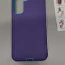 ONOLA Phone Case for Samsung Galaxy S21 Case with HD Screen Protector, Heavy Duty Shockproof & Dropproof 3-Layer Cover Phone Case for Galaxy S21 6.2'',PurpleSkyblue