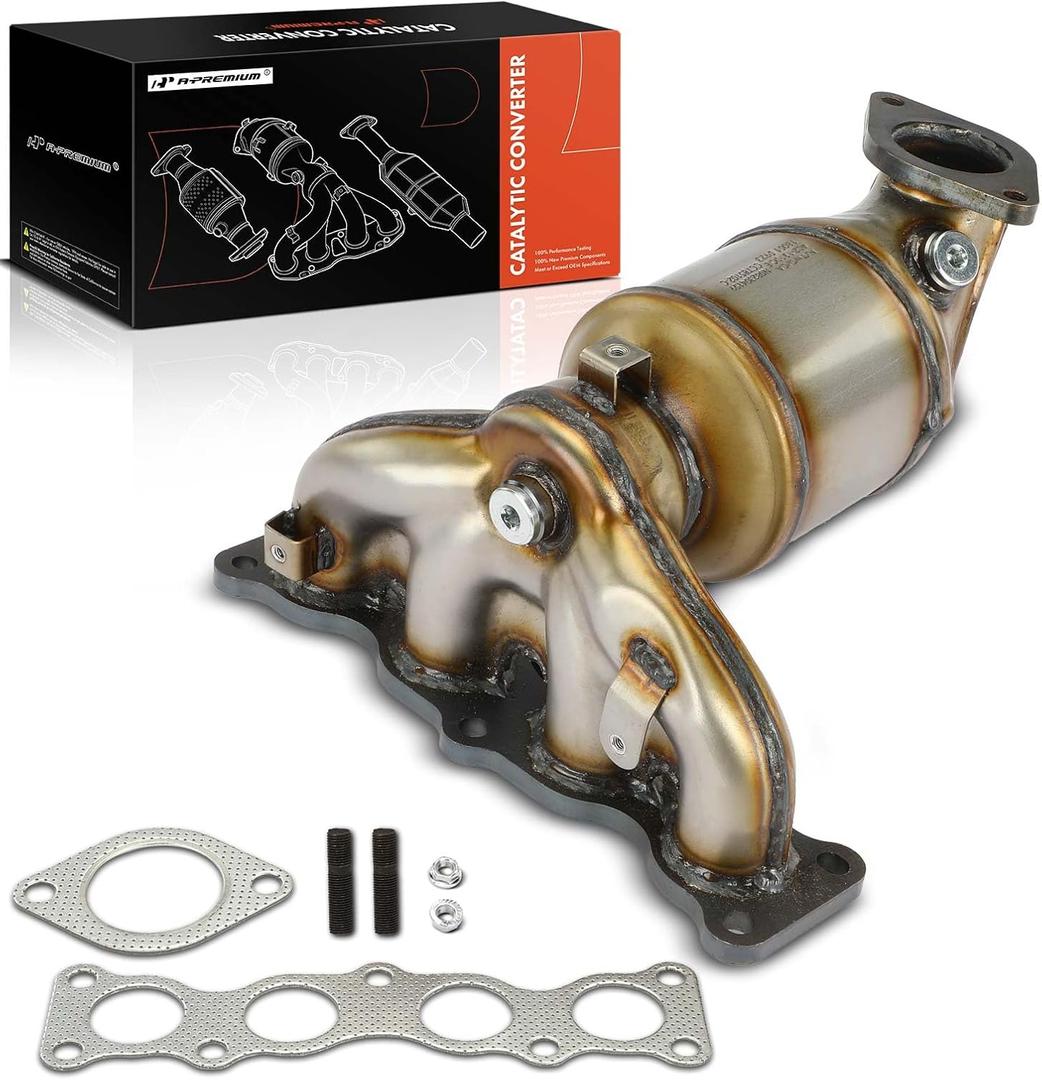 A-Premium Front Exhaust Manifold Catalytic Converter Kit Direct-Fit Compatible with Hyundai Santa Fe Sport 2017-2018 2.4L, EPA Compliant, Replace# 285102GCA0