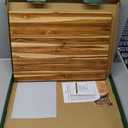 BEEFURNI Teak Wood Cutting Board with Hand Grip (L, 22x16x1.25") Large Wooden Cutting Boards for Kitchen, Reversible Butcher Block, Charcuterie Boards, Mother's Day Gifts, (22"L x 16"W)