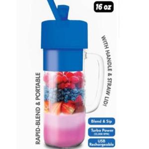 Better Blender Turbo Power USB Rechargeable 16 Oz