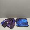 Cinbloo Kids Outer Space Sheer Galaxy Curtains Rod Pocket 41(W) x 62(L) Inch Universe Blue Planet Nebula Fantasy Starry Sky Star Boys Bedroom Decor Living Room Thin Window Drapes Fabric 2 Panels