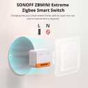 SONOFF Zigbee Smart Light Switch, No Neutral, Hub Required, 2-Way Interruptor Inteligente, Voice Control with Alexa, Google Home and SmartThings, ZBMINIL2 2 Pack