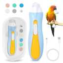Bird Nail Grinder, Bird Nail Trimmer, Bird Beak Trimmer with LED Lights, Electric Bird Beak Grinding Stone, with 6 Grinders Adjustable Speed, for Budgies, Parakeets, Conure, Cockatiels, Lovebirds, Finches.