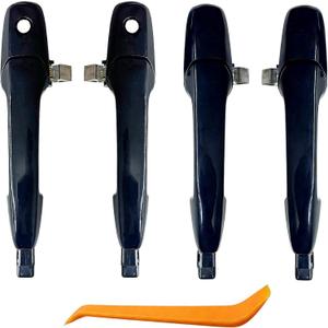 4 Pcs Exterior Door Handle Front &Rear Driver and Passenger Side Compatible with Mazda 3 2004-2009, for Mazda 6 2003-2008, CX-9 2007-2015, CX-7 2007-2012, CX-9 2007-2015 RX-8 2004-2008