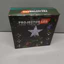 Kesfitt Christmas Tree Topper with 10M Colorful Light Cord, Tree Top Star Decoration with 6 Projection Modes, Silver Tree Topper Lighted 3D Glitter Dynamic Projection for Xmas Party Holiday