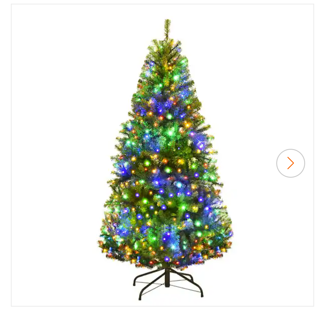 4 ft. Pre-Lit Artificial Christmas Tree with 100 LED Lights