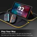 PowerA Slim Case for Nintendo Switch 2 - Pikachu Storm, Officially Licensed, Protective Case, Holds 10 Game Cards, Padded Screen Protector, Built-in Play Stand