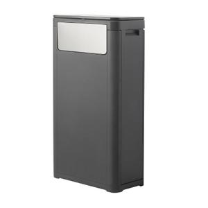 WanWanKa Bathroom Tall Skinny Trash Can with Lid, Waste Basket Fits in Narrow Spaces and Perfect for Commerical Offices,Garbage Can with Press Top,for Home,Bedroom,Kitchen,Living Room.