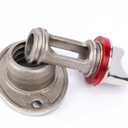 Amarine Made Oval Garboard Drain Plug Stainless Steel Boat Fits 1'' Hole, Thread for 3/4'' (1) Marine Bilge Plug Kit