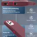 Tall silver for iPhone 11 Pro Max Case with [2 Screen Protector ], Military Grade Shockproof Heavy Duty Drop Protection Rugged Case 6.5"(Wine Red Deep Red)