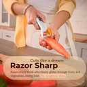 100% Stainless Steel Potato Peelers, 5Y warranty, Fruit Peeler for Kitchen, Ultra-Sharp, Ergonomic Handle, Vegetable Peelers for Kitchen, Dishwasher Safe, Pelador de papas, Veggie Peeler