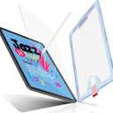 MOBDIK Paperfeel Glass Screen Protector Compatible with iPad Air 13 M4/M3/M2 2026/2025/2024, Auto Alignment Kit, Crafted for Natural Writing, Less Reflection