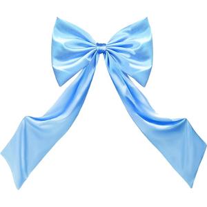 Knitgrip Large Bow Themed Party Decorations 95.7 x 68.9 Inch Giant Bow Decor Satin Ribbon Wedding Birthday Decor for Arch Wall Coquette Baby Shower Bachelorette Bridal Supplies(Blue)