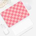 Seorsok Compatible with MacBook Air 13 Inch Case 2022 2021 2020-2018 Release A1932 A2179 M1 A2337 Touch ID,Exquisite Checkerboard Pattern Plastic Hard Shell Case with Keyboard Cover,Hot Pink Grid
