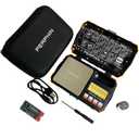 Pocket Scale, Dual Powered, Precision Gram Scale with Zipper Case, Digital Small Coin Scale, Large Backlight Display, 200g x 0.01g, 6 Weighing Units,Cal Weight, USB Cable Included (Orange)