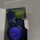 AILIHEN C8 Headphones Wired, On-Ear Headphones with Microphone and Volume Control, Corded 3.5mm Headset for Boys Girl School Smartphones Chromebook Laptop Computer Tablets Airplane Travel (Blue Green) (Medium)