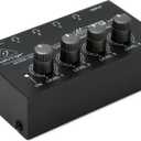 Professional Audio Series Behringer MICROAMP HA400 Ultra-Compact 4 Channel Stereo Headphone Amplifier