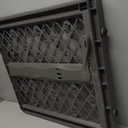 MYPET North States Paws Portable Pet Gate: 26-40" Wide. Pressure Mount. No Tools Needed. Made in USA, 23" Tall, Expandable, Durable Dog Gates for Doorways, Fieldstone Gray