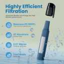 Portable Water Filter Straw Survival, Essential Camping & Hiking Gear, Water Purification Straw for Travel, Biking and Emergency Preparedness