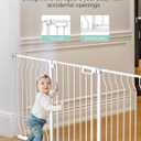 Mom's Choice GROWNSY Baby Gate, 57"-62" Auto-Close Dog Gate for Stairs & Doorways, Pressure-Mounted Easy Install Baby Gate - No Drill, Walk Through, Safe & Durable