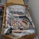 Pet Stroller with 4 Wheels, Foldable Pet Travel Carrier for Small/Medium Dogs Cats up to 50lbs, Detachble Portable Pet Bag, Storage Basket, Car Seat 3 in 1 Multifunctional (Grey)