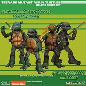 Mezco Teenage Mutant Ninja Turtles Deluxe Box Set, 17 cm