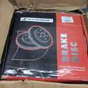A-Premium 12.8 In (325mm) Rear Vented Brake Rotors and Ceramic Pads Kit