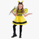 Morph Bumble Bee Costume for Girls - Kids Bumblebee Outfit - Toddler Bee Costume for Baby Girls - Fun Dress-Up 3-4 years