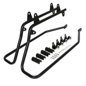 KUAFU Saddlebag Conversion Bracket, Saddle Bag Support Mounts Compatible with 1984-2017 Harley Davidson Heritage Softail (black)