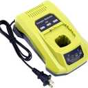 P117 Dual Chemistry Fast Charger Replace for Ryobi 12V-18V Lithium NiCad NiMh Battery Ryobi 18-Volt One+ P102 P108 P189 P197 P103 P105 P107 P190 P191 PBP002 PBP005