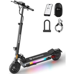 ECOROAD Electric Scooter,25MPH-32MPH, 18-50 Miles Range, 330LBS Load, Off-Road Tires, RGB Lights & APP Control