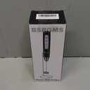 Milk Frother Handheld with Stand, Electric Whisk 3 Speed Adjustable, Drink Mixer with Stainless 3 Whisk, Rechargeable Hand Frother Wand, Foam Maker for Latte Cappuccino Hot Chocolate Egg Black