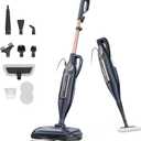 DEVOAC VM6 Scrubbing Steam Mop with Rotating Mop Pads, 10 in 1 Steam Mop, Lightweight Spin Mop & 3 Steam Modes for Hard Floor Laminate Marble Floors (DarkNavy)