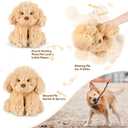 SuzziPals Warmable Golden Retriever Plush Toy Weighted Stuffed Animals, Microwavable Stuffed Animal Heating Pads for Period Cramps, Dog Stuffed Animal for Bedtime, Puppy Plushie Gifts for Kid Women
