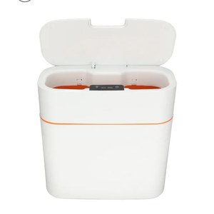 Automatic Trash can Induction Kitchen Trash can with Lid Home Bedroom Bathroom Narrow Slit Trash can (Color : A, Size : 13L)