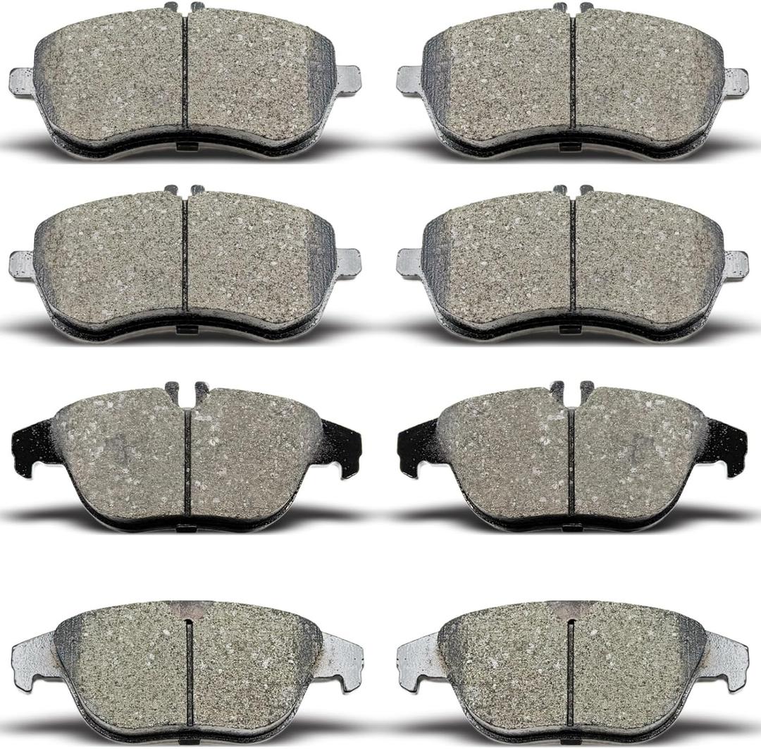 D1340 D1341 Front Rear Ceramic Brake Pads Set Fit For 2012-2016 Mercedes-Benz C250, 2008-2012 Mercedes-Benz C300