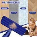 Microfiber Spray Mop for Floors Cleaning: Wet Dry Hardwood Floor Mops with 3 Washable Reusable Pads for Swiffer Powermop - Flat Mop with Sprayer for Tile Wood Laminate Vinyl Marble